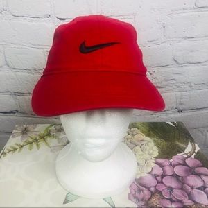 Boys Red Nike Cap. Size 4-7 with Adjustable velcro Strap .